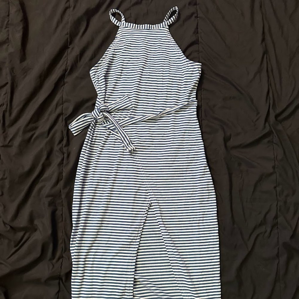 Striped Wrap Dress